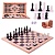 Набор 3 в 1 малый (шахматы обих. пласт. + шашки + нарды дер) 02-110